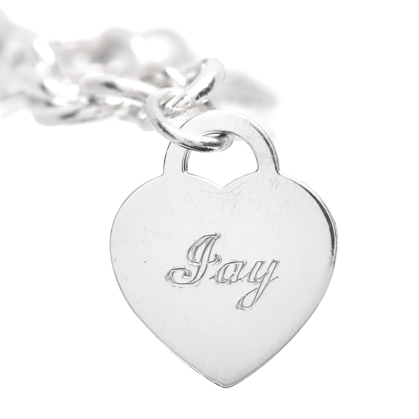 Sterling Silver Return to Tiffany Heart Tag Charm Bracelet