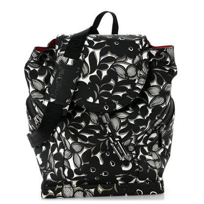 Christian Louboutin Gommato Calfskin Petunia Explorafunk Backpack Black White 1 of 10