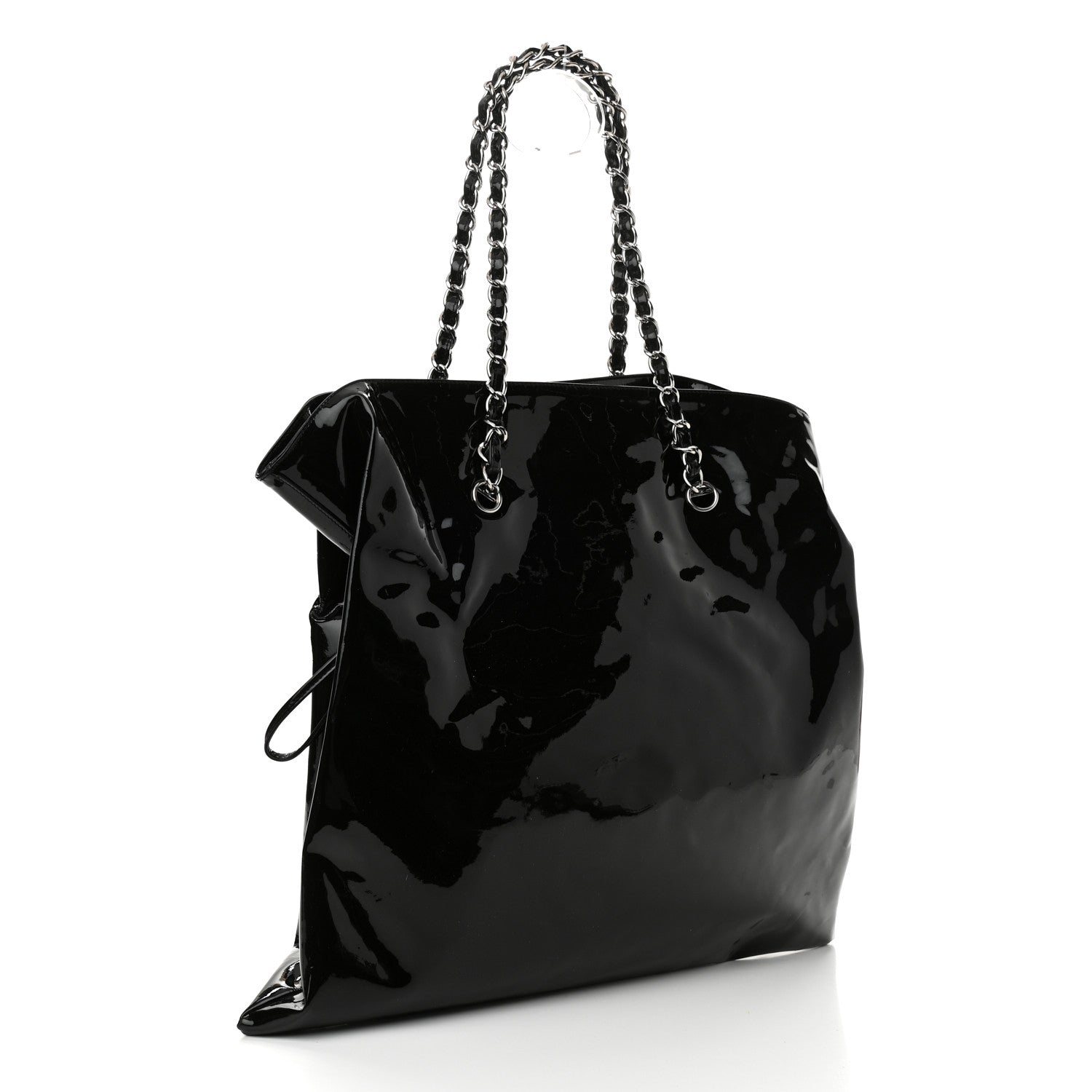Chanel Patent Crystal Strass Bonbons Tote Black 3 of 10