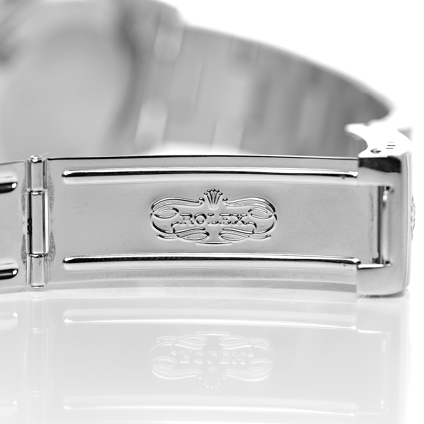 Stainless Steel 34mm Oyster Perpetual Date Watch White Roman 15200