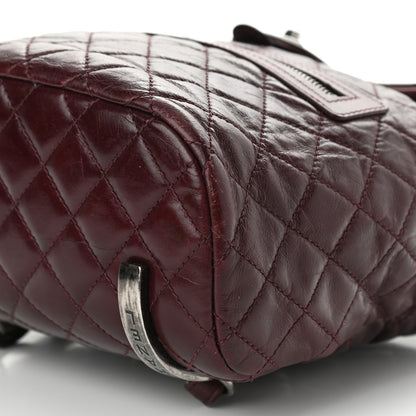 Chanel Glazed Calfskin Quilted Small Salzburg Backpack Burgundy 10 of 15