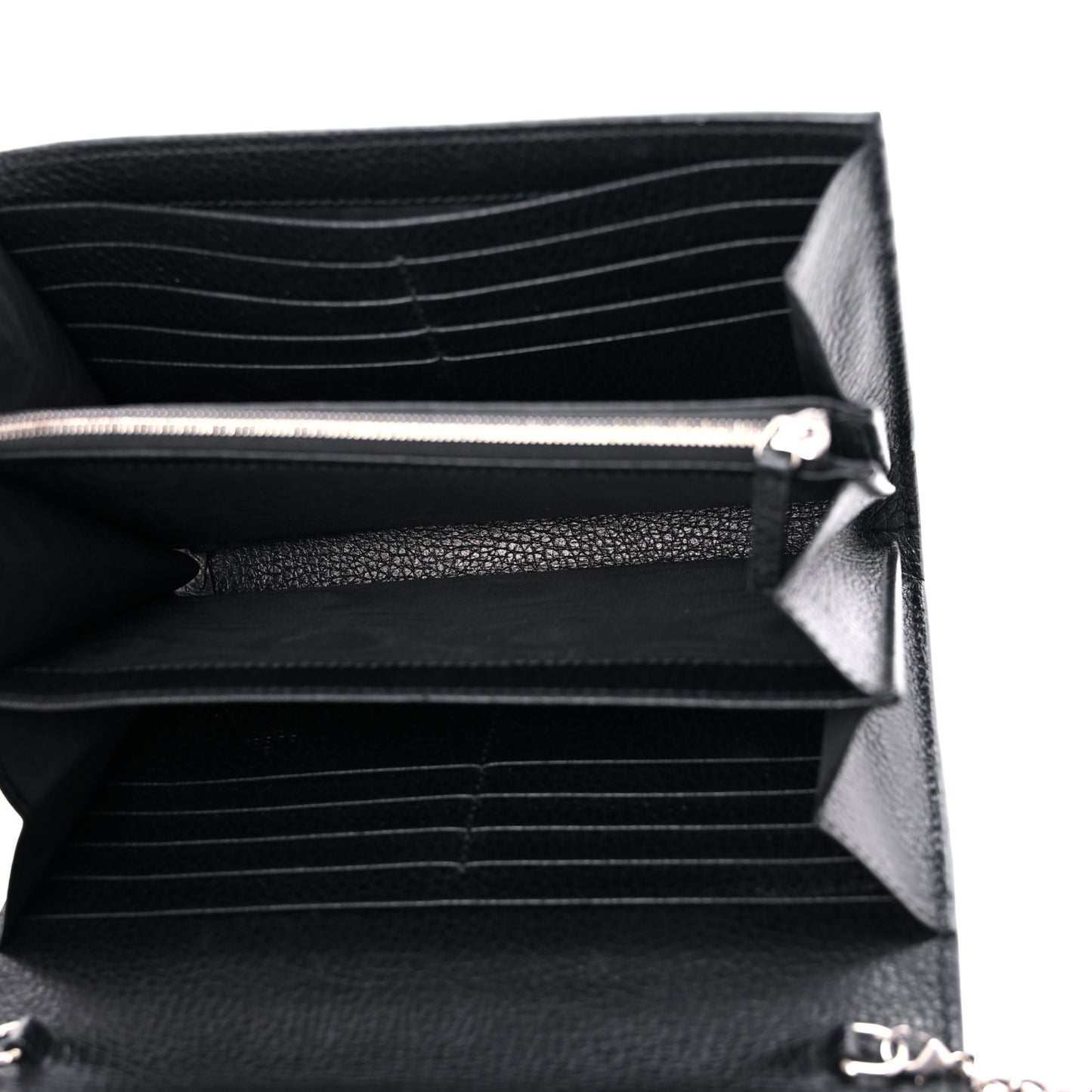 Calfskin Mini Dionysus Chain Wallet Black