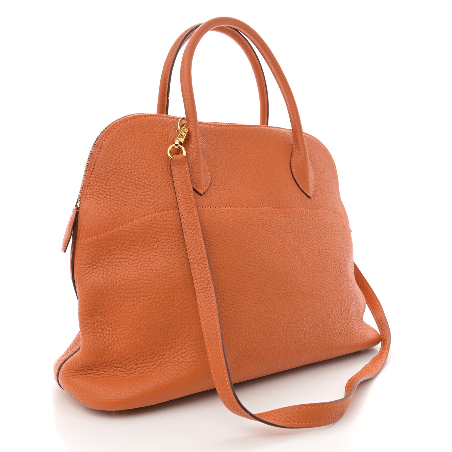 Hermes Taurillon Clemence Bolide 35 Orange 3 of 15