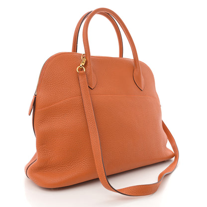 Hermes Taurillon Clemence Bolide 35 Orange 3 of 15
