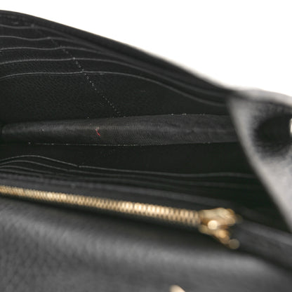 Gucci Dollar Calfskin Interlocking G Chain Wallet Black 5 of 9