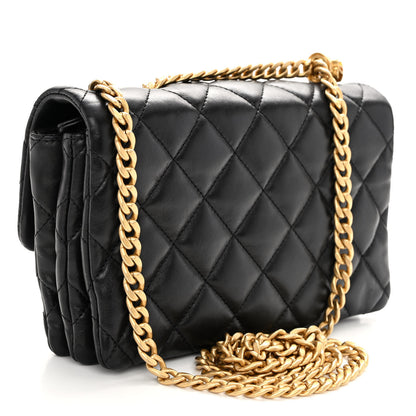 Chanel Lambskin Quilted Small Pillow Crush Flap Black 3 of 10