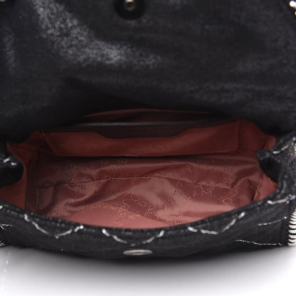 Stella McCartney Shaggy Deer Quilted Mini Falabella Black 4 of 7