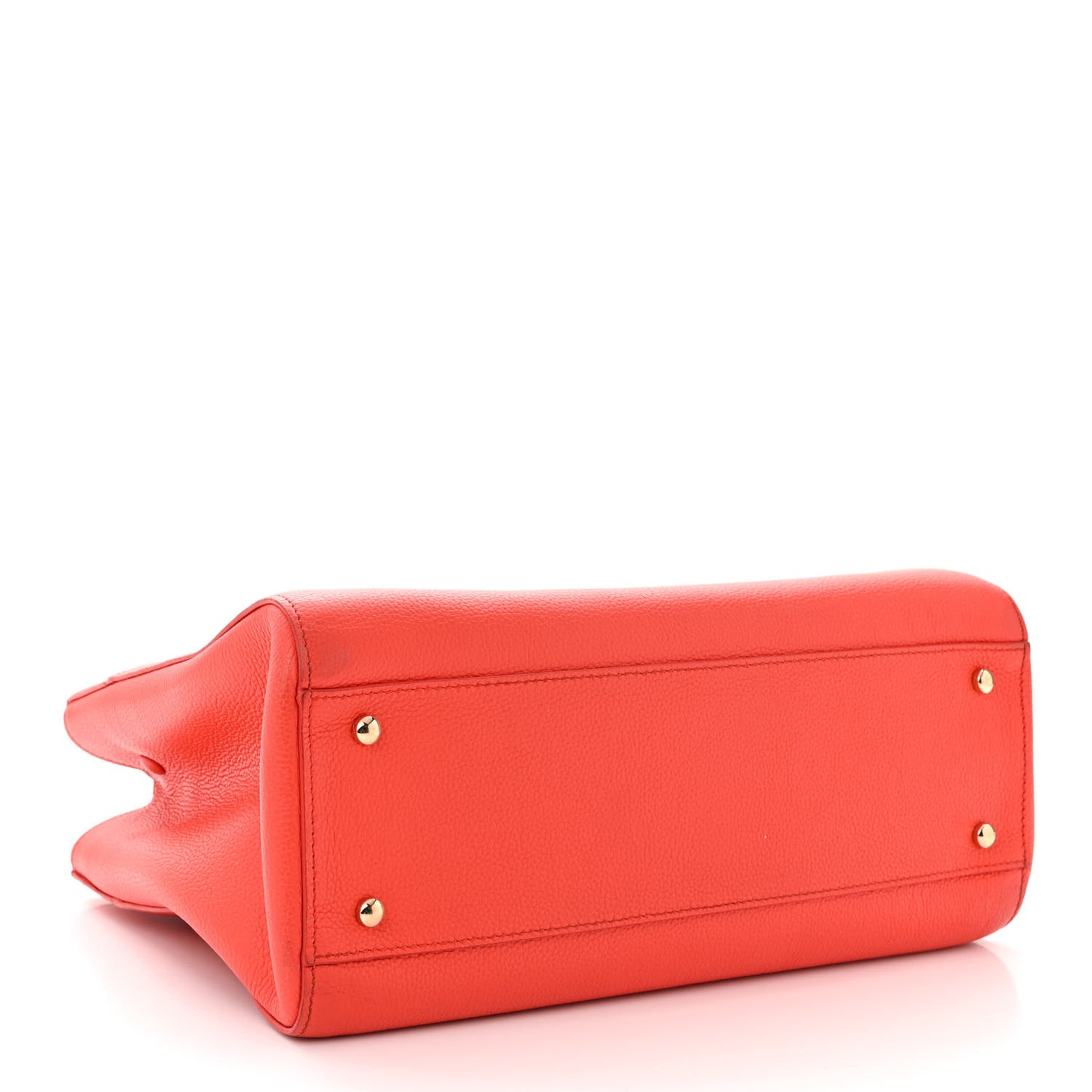 Grained Calfskin Small Neo Executive Shopper Tote Red