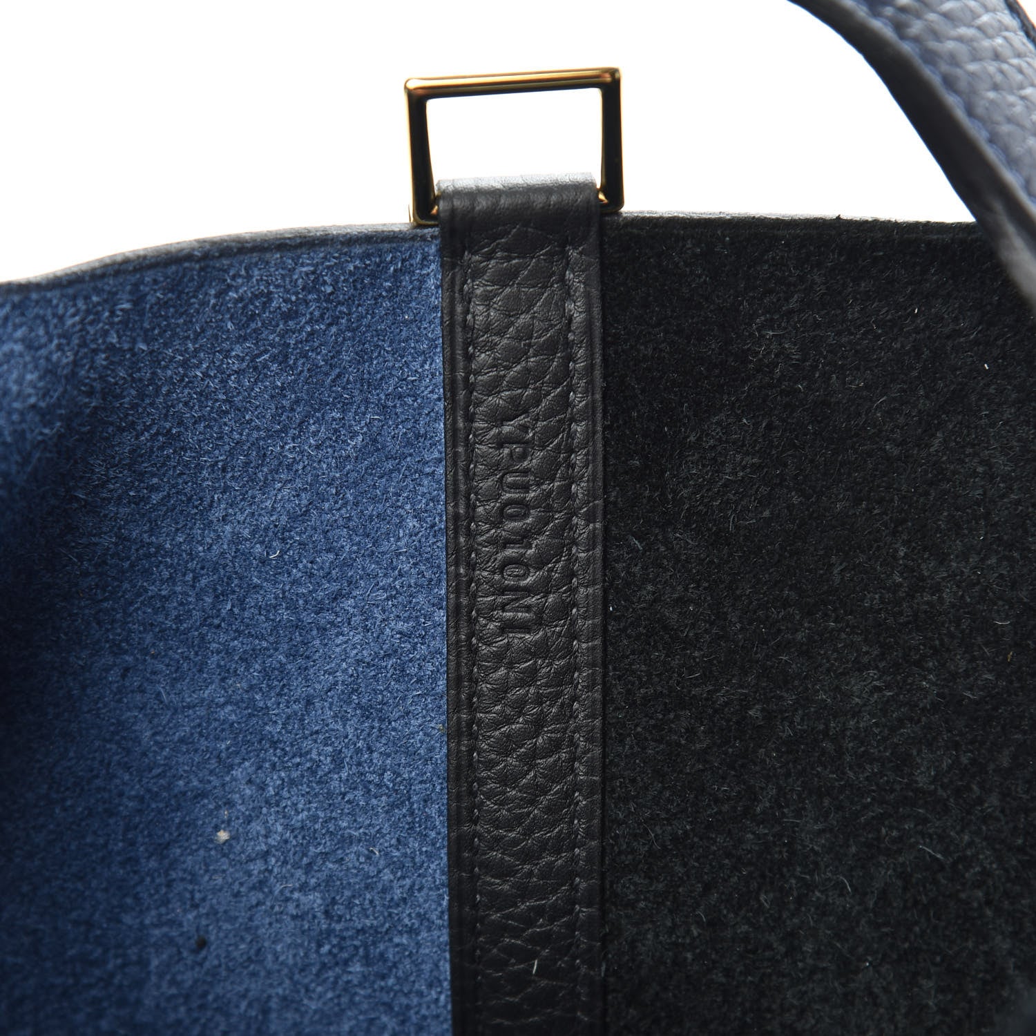 Hermes Taurillon Clemence Casaque Picotin Lock 18 PM Bleu Nuit Black Blue Frida 7 of 10