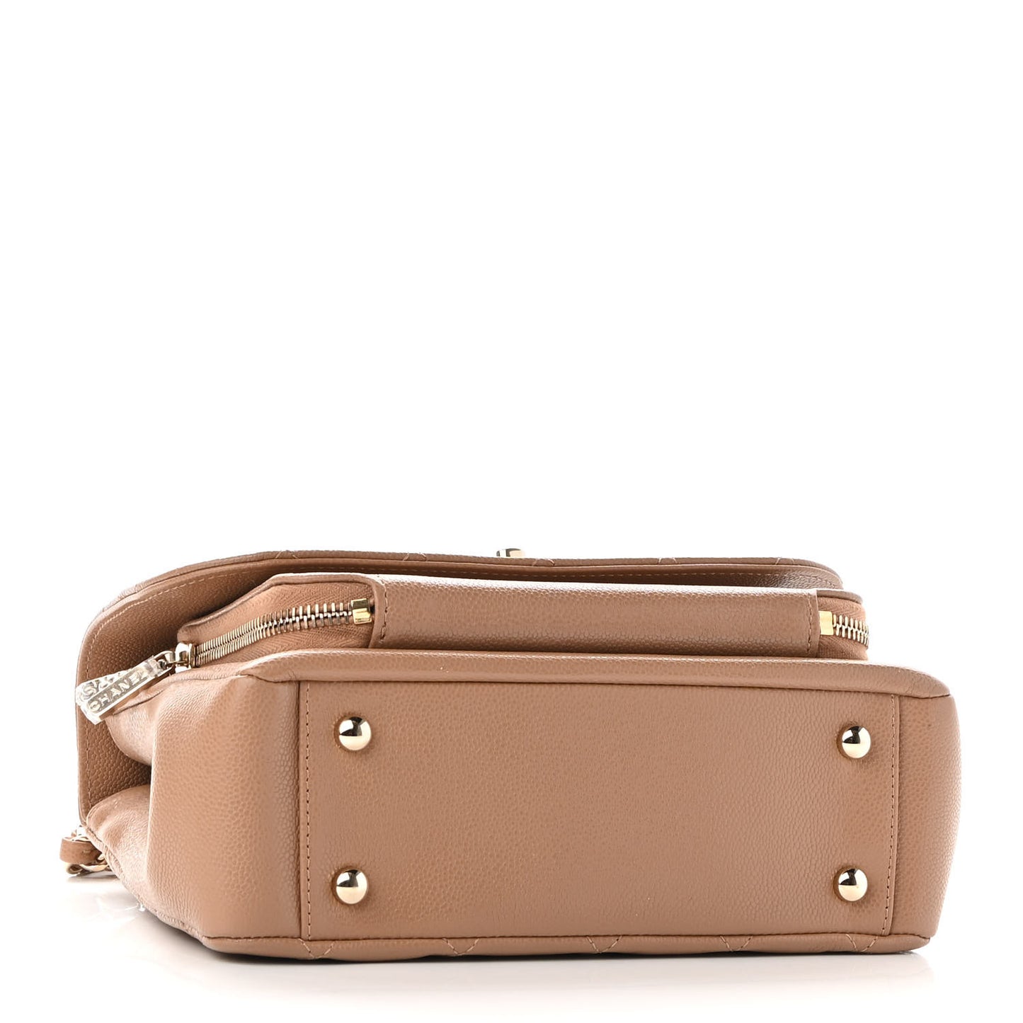 Caviar Quilted Medium Business Affinity Flap Beige