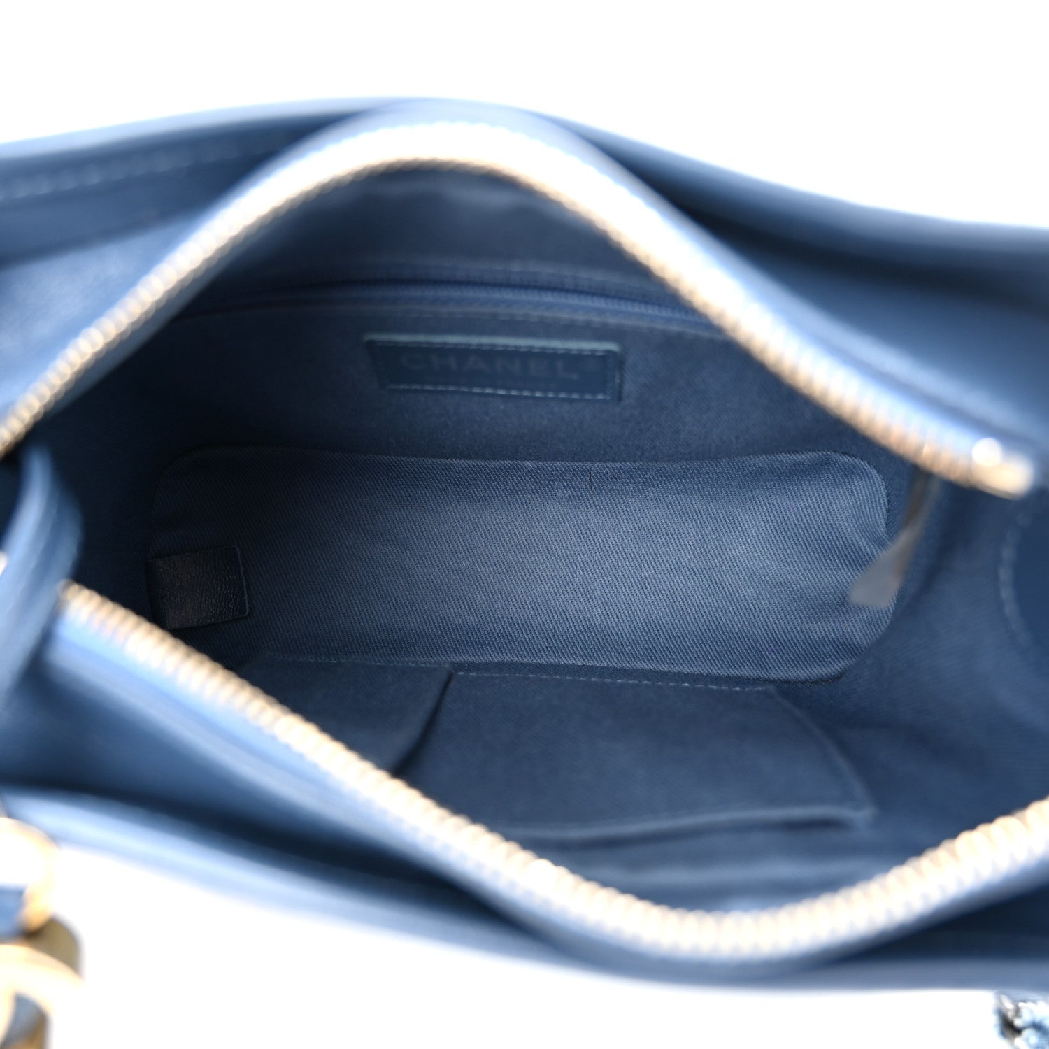 Chanel Denim Calfskin Small Gabrielle Hobo Blue 5 of 10