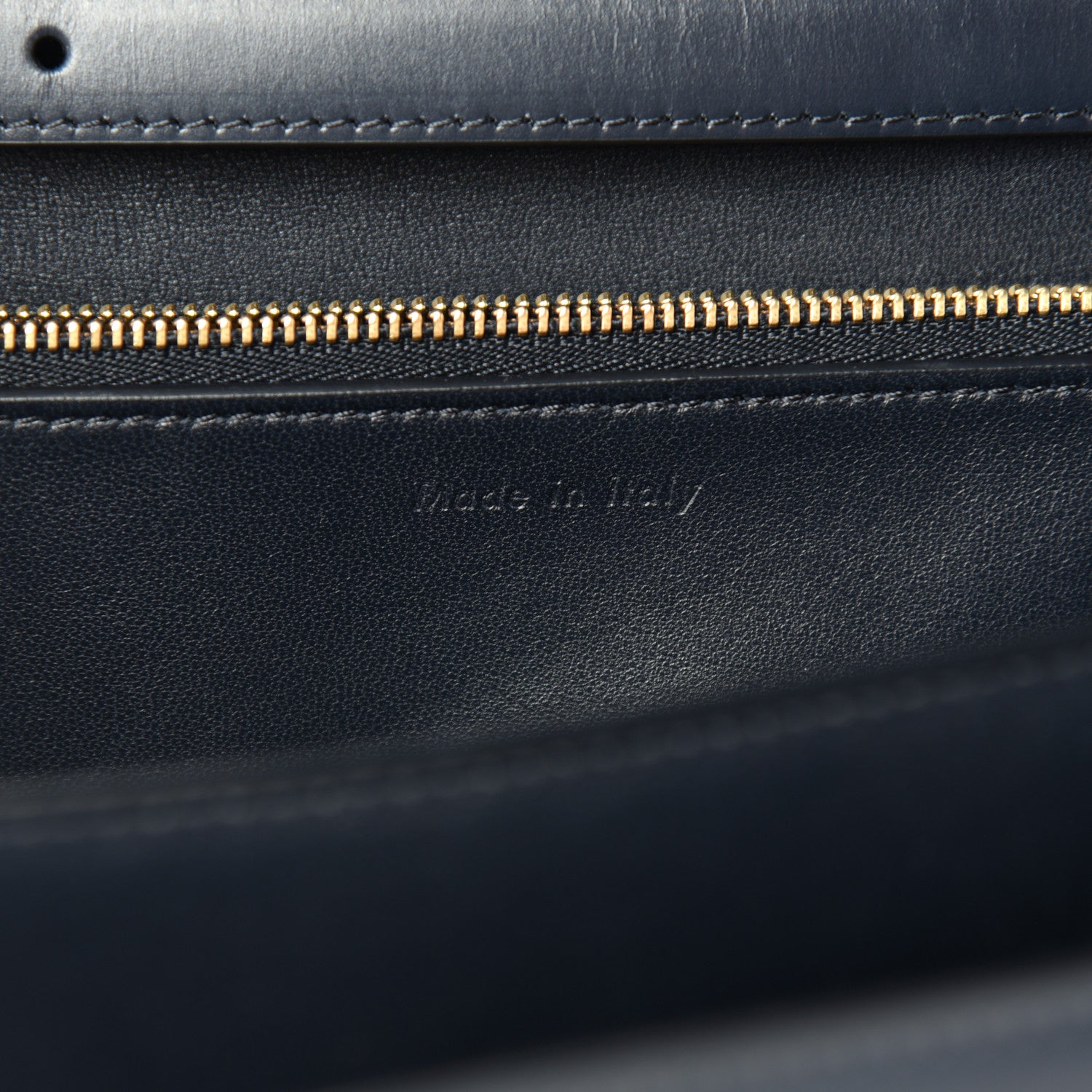 Celine Box Calfskin Medium Classic Box Flap Bag Navy 6 of 10