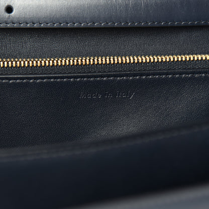 Celine Box Calfskin Medium Classic Box Flap Bag Navy 6 of 10