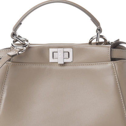 Fendi Nappa Mini Peekaboo Iconic Satchel Tortora 11 of 11