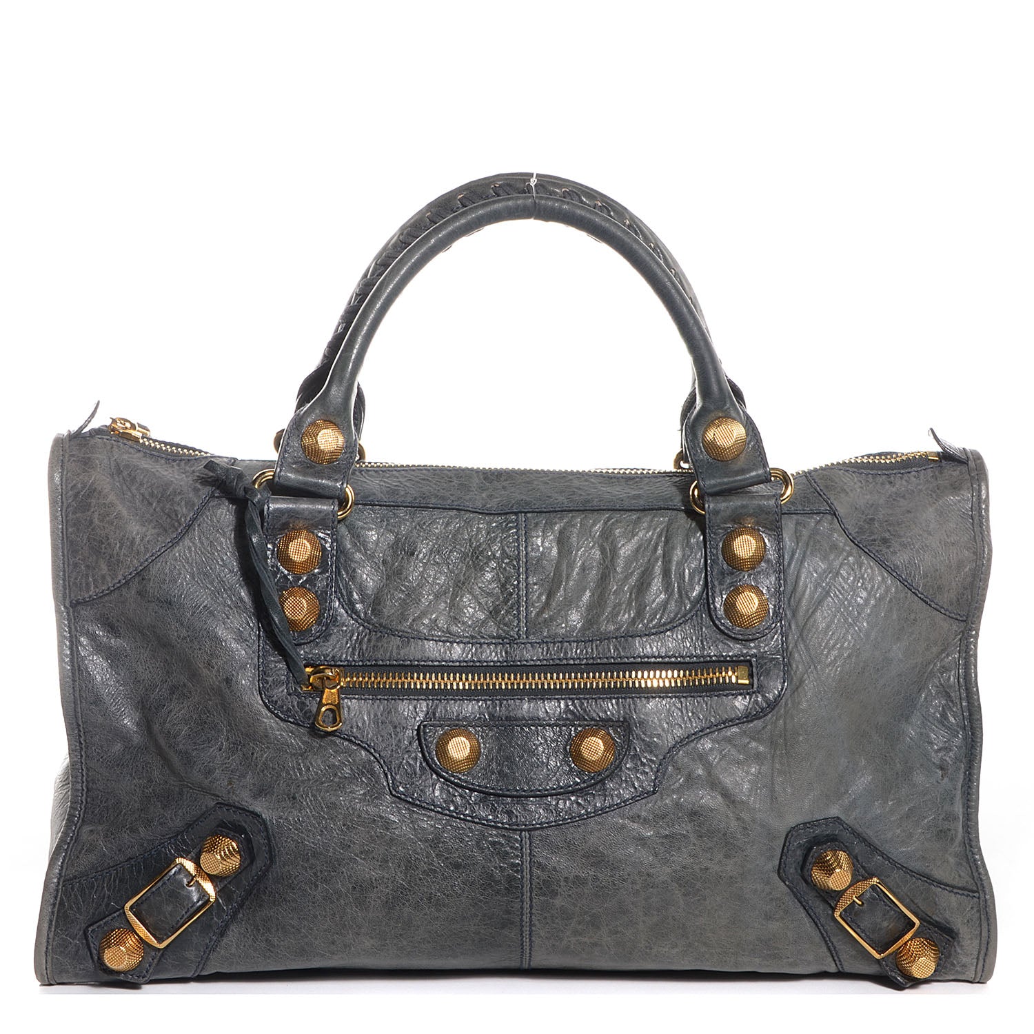 Balenciaga Chevre Giant 21 Gold Hardware Work Bleu Glacier 1 of 11