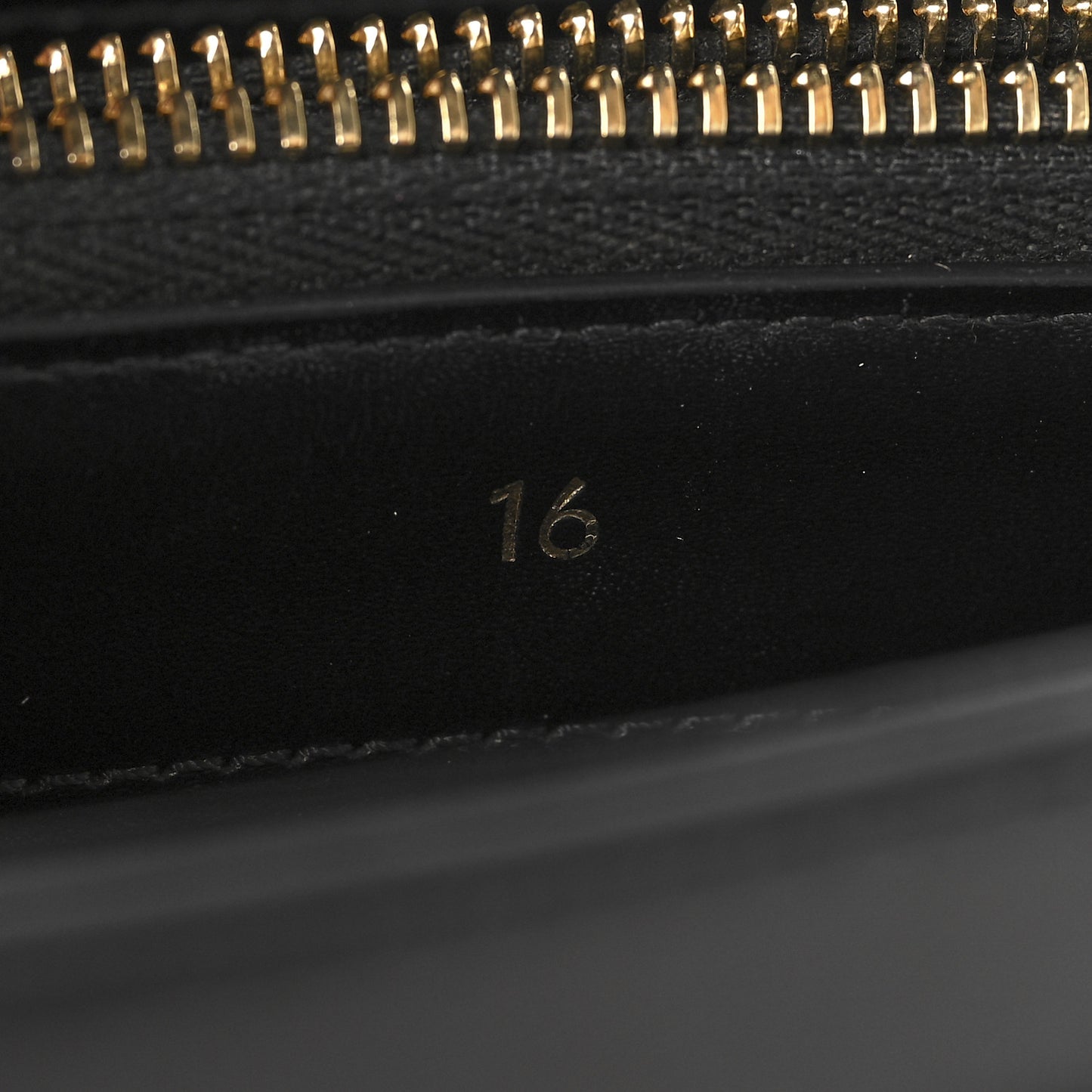 Satinated Calfskin Small 16 Top Handle Bag Black