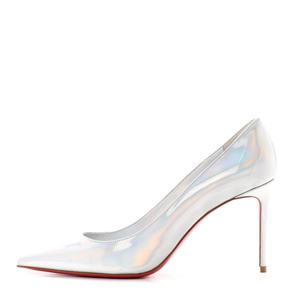 Christian Louboutin Patent Psychic Kate 85 Pumps 38 White 1 of 8