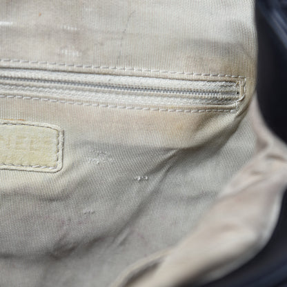 Chanel Washed Lambskin Quilted Large Chain Around Messenger Black 10 of 13