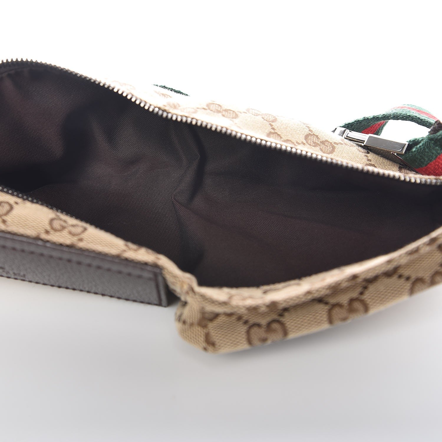 Gucci Monogram Web Belt Bag Dark Brown 5 of 8