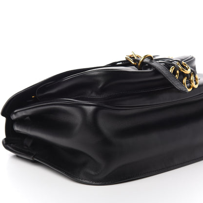 Prada Saffiano Cuir Calf Corsaire Bag Black 7 of 9