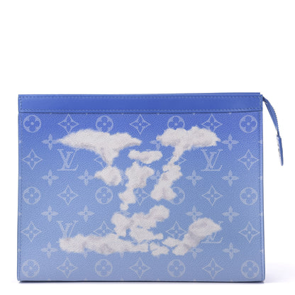 Louis Vuitton Monogram Clouds Pochette Voyage MM A4 Blue 1 of 10