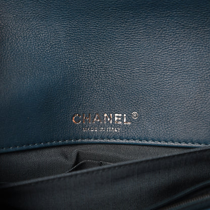 Chanel Calfskin Small Boy Reverso Flap Dark Blue 5 of 12