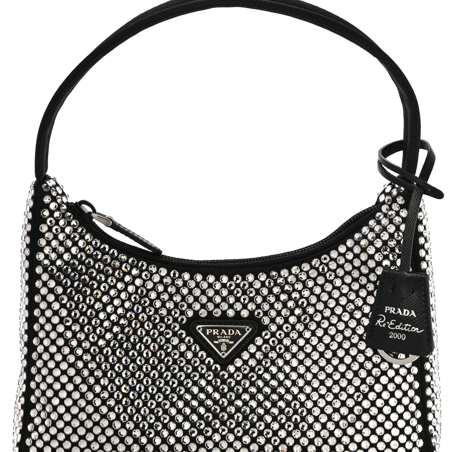 Prada Satin Crystal Mini Re-Edition 2000 Bag Cristal 8 of 12
