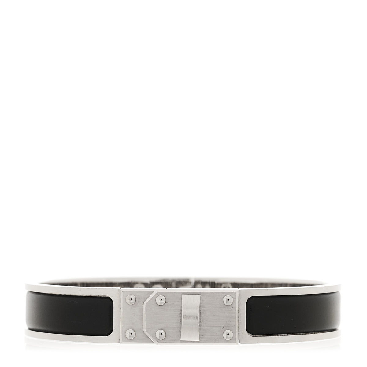 Enamel Mini Clic Kelly Bracelet T6 Matte Black