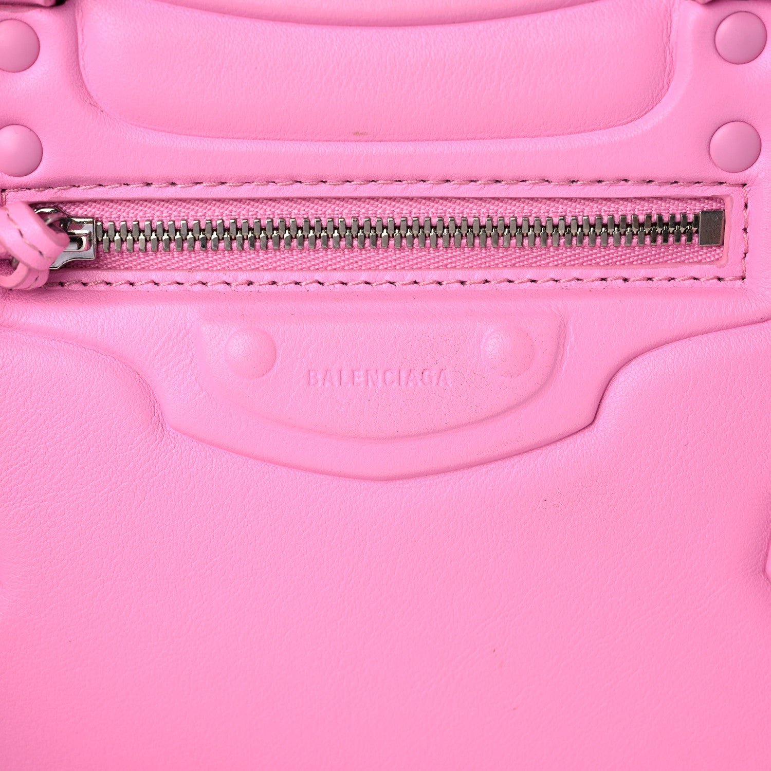 Balenciaga Cake Calfskin Tonal Hardware Mini Neo Classic City Rose 14 of 18
