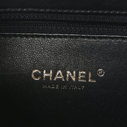 Chanel Caviar Quilted Medium CC Filigree Vanity Case Navy Black 6 of 10