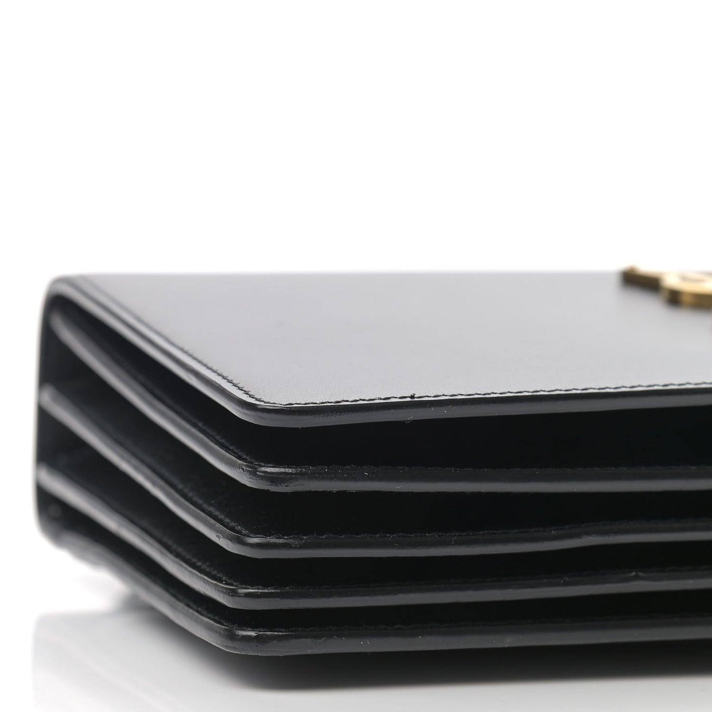 Smooth Calfskin Shoulder Bag Black