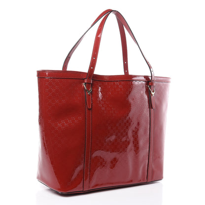Gucci Patent Microguccissima Medium Nice Tote Rose Bed 3 of 15