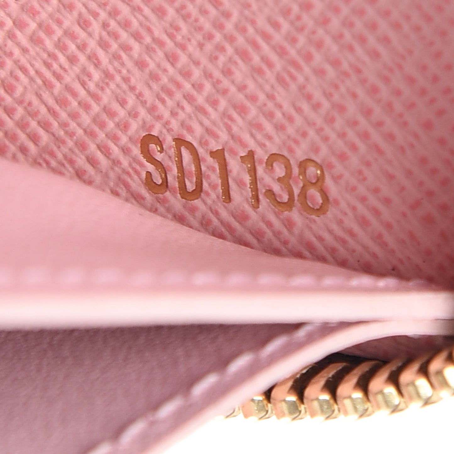 Monogram Clemence Wallet Rose Ballerine