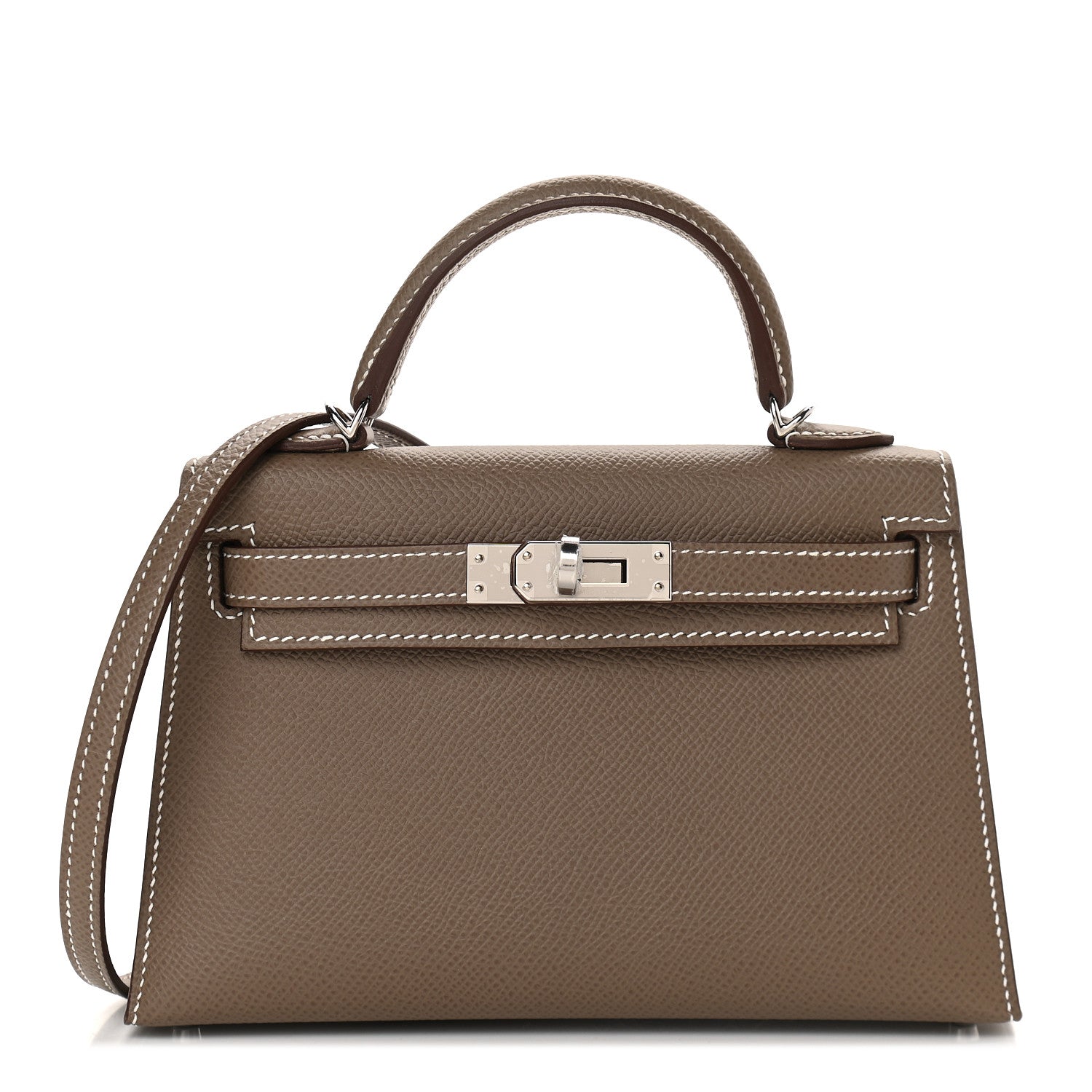 Hermes Epsom Mini Kelly Sellier 20 Etoupe 1 of 9