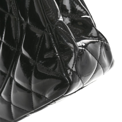 Chanel Patent Quilted Maxi Double Flap Black 14 of 17