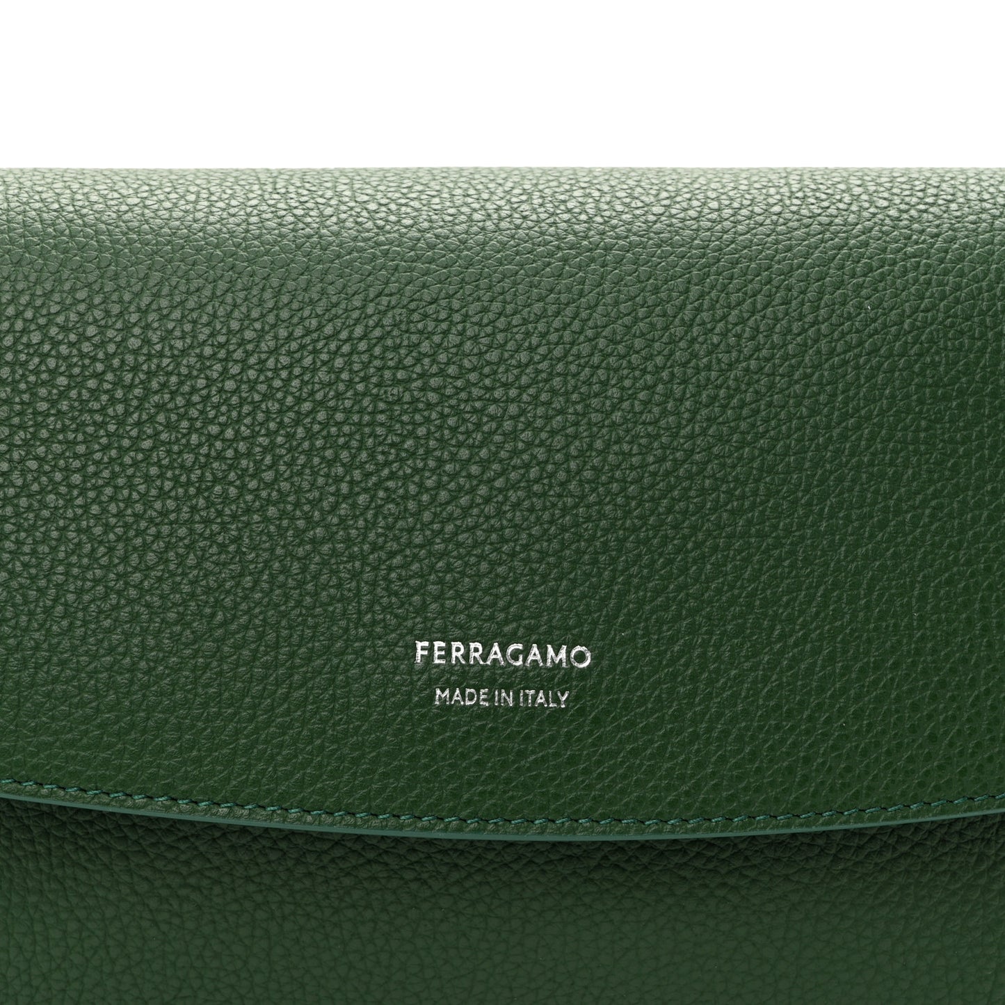 Grained Calfskin Belt Bag Forest Green