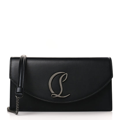 Christian Louboutin Calfskin Loubi54 Crossbody Clutch Black 1 of 9