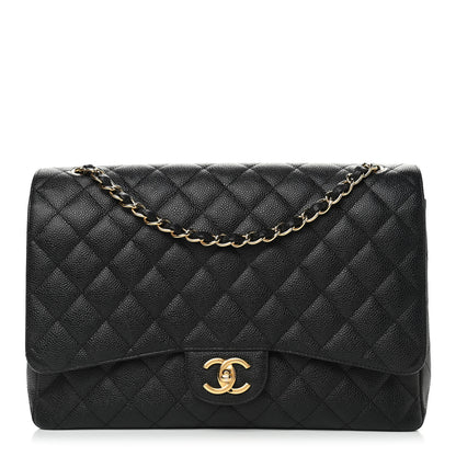 Chanel Caviar Quilted Maxi Double Flap Black 1 of 5