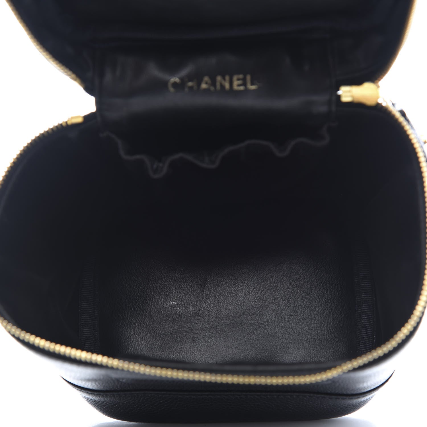 Chanel Caviar Cosmetic Vanity Bag Black 5 of 10