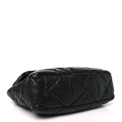 Chanel Goatskin Quilted Large Chanel 19 Flap Black 4 of 10