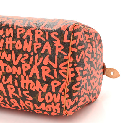 Louis Vuitton Monogram Graffiti Speedy 30 Orange 8 of 9