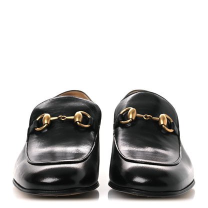 Gucci Goatskin Womens Horsebit Mid-Heel Loafers 36 Black 3 of 11