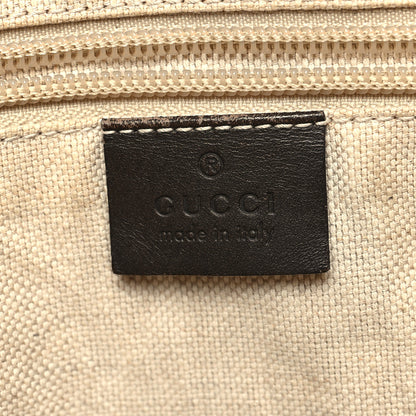 Gucci GG Supreme Monogram Medium Zippered Tote Dark Brown 6 of 15