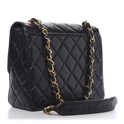 Chanel Lambskin Quilted Medium Single Flap Black 3 of 12