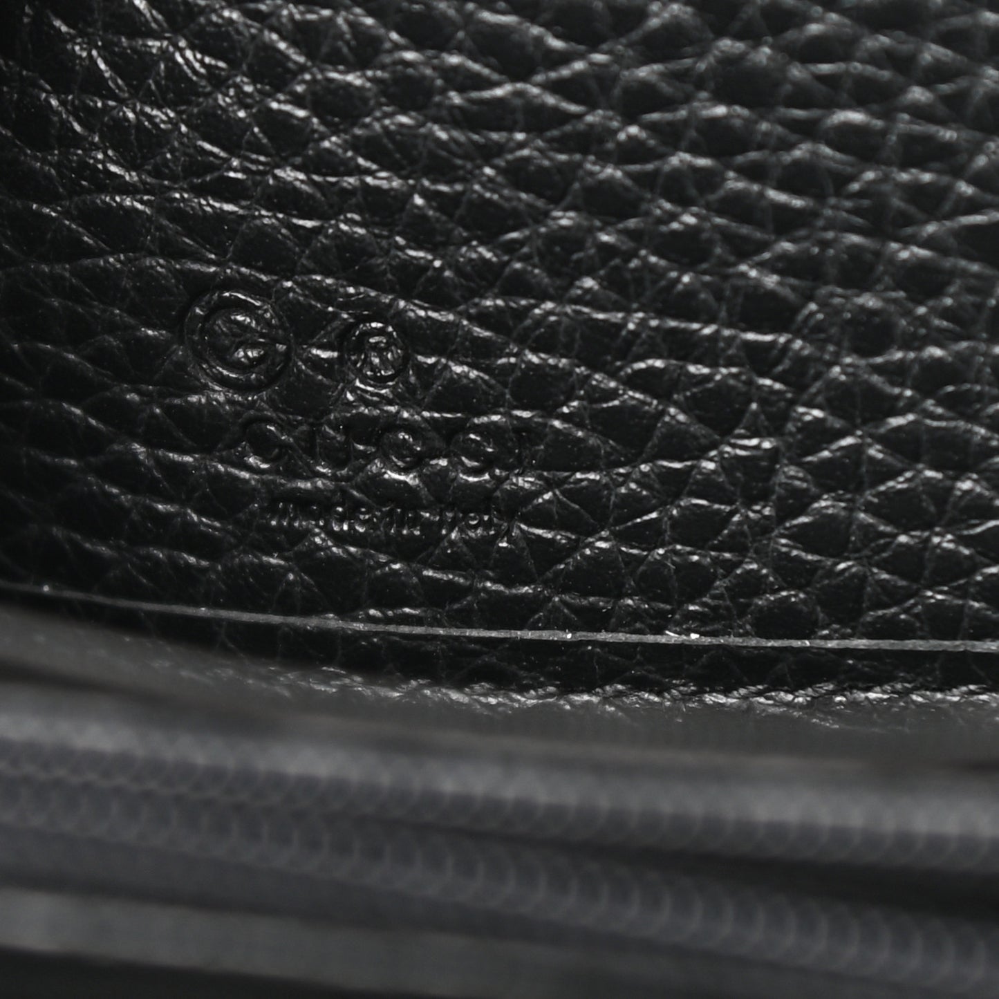 Pebbled Calfskin Soho Zip Around Wallet Black