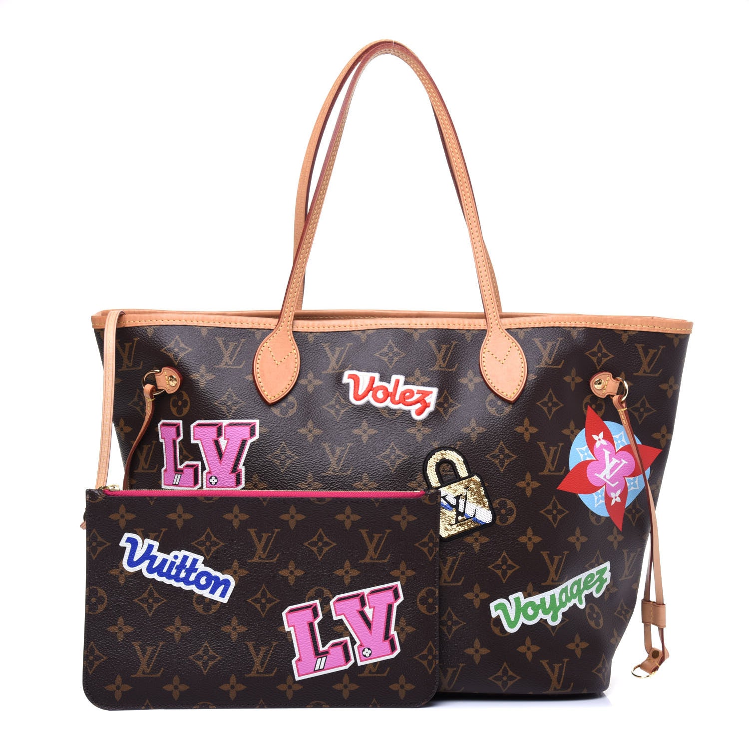 Louis Vuitton Monogram Travel Stickers Neverfull MM 1 of 13
