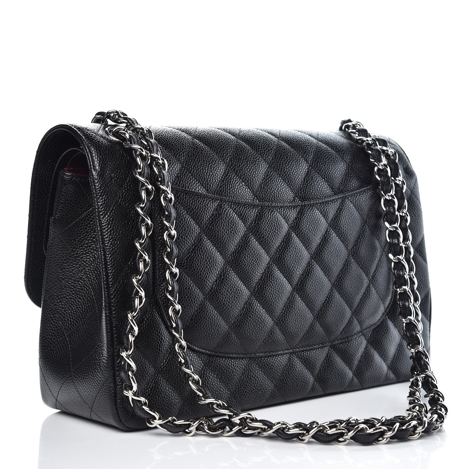 Chanel Caviar Quilted Jumbo Double Flap Black 4 of 9