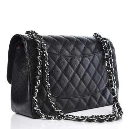 Chanel Caviar Quilted Jumbo Double Flap Black 4 of 9
