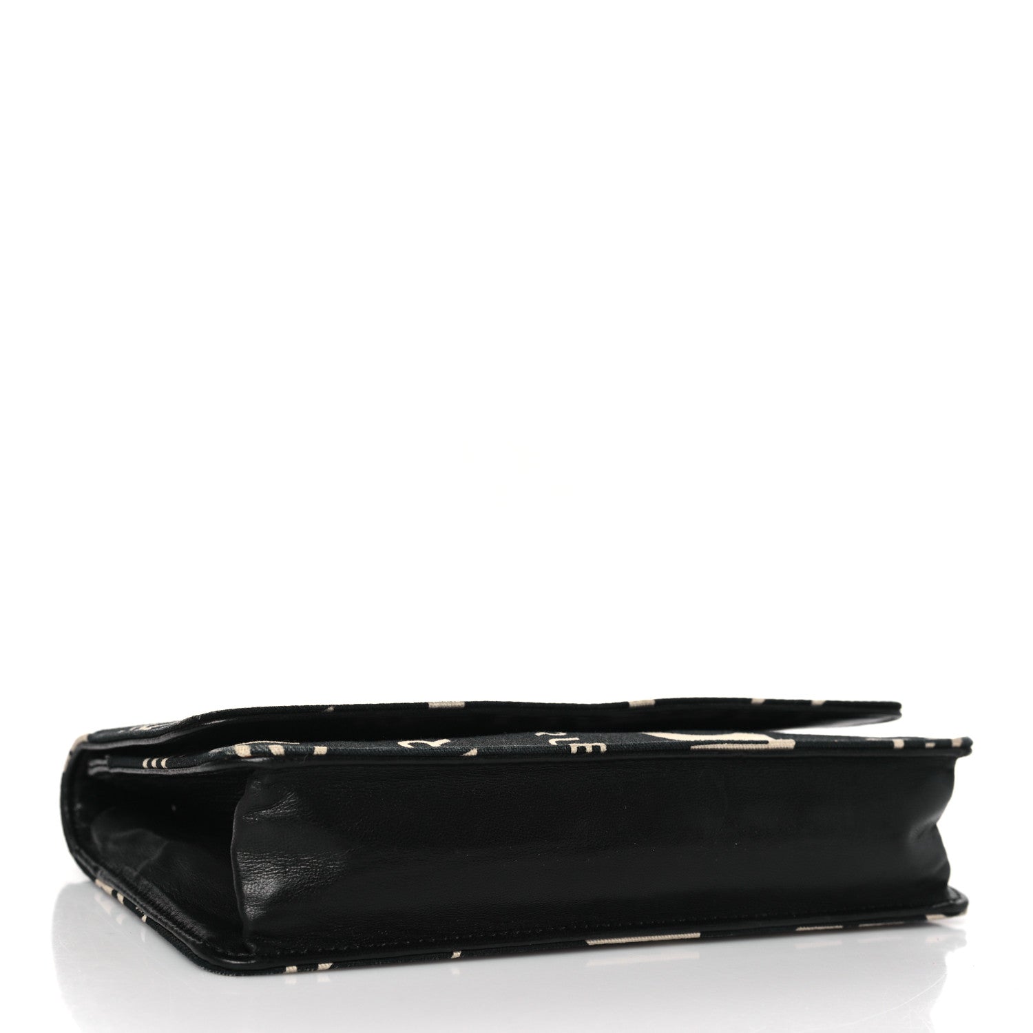 Chanel Denim Coco Wallet On Chain WOC Black 4 of 11