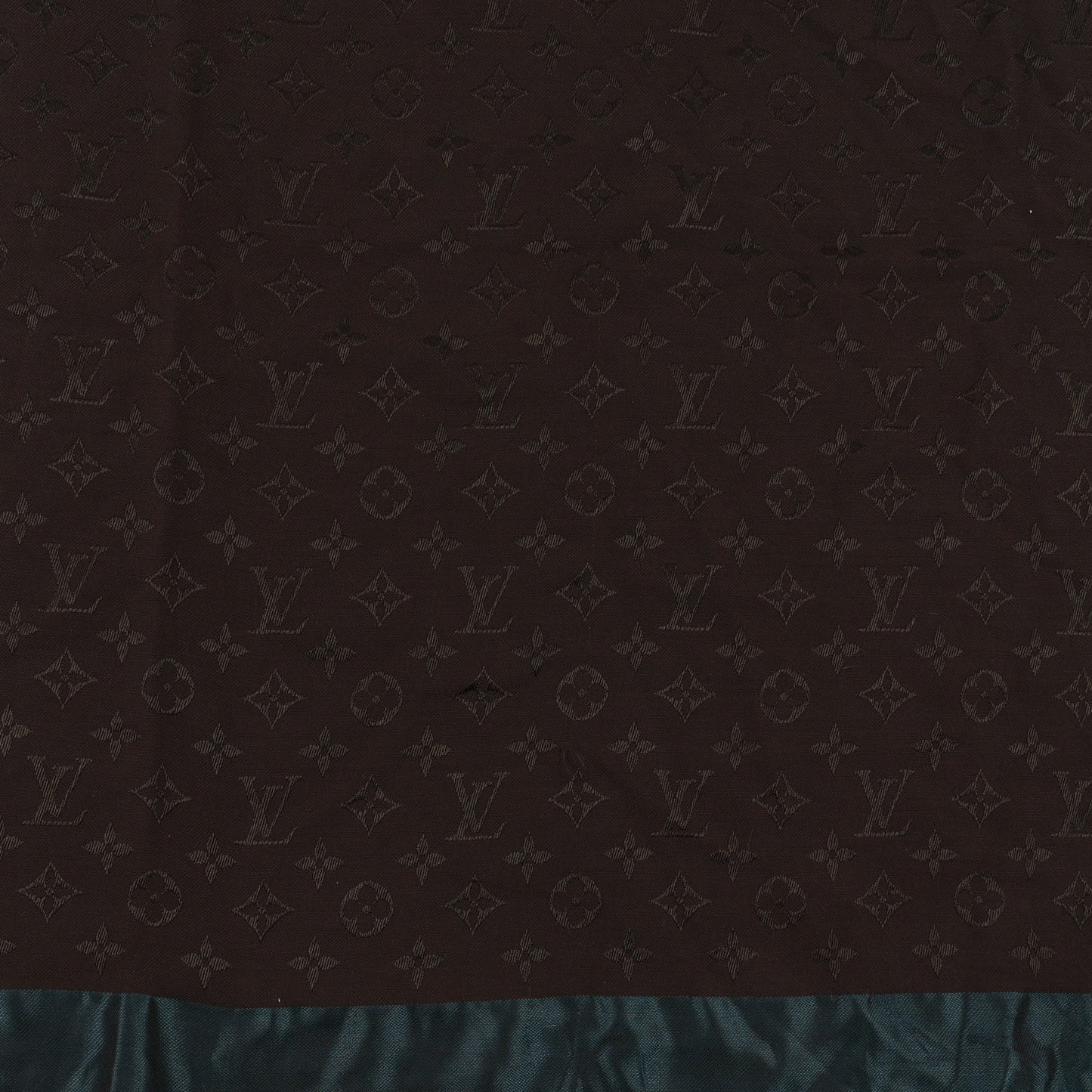 Silk Monogram Shawl Brown Multicolor